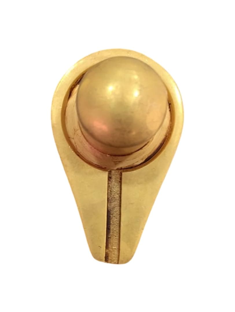 Little Divinity Pure Brass Shiva Lingam Idol Murti 1.1 Inch | Shivling for Pooja Mandir | Hindu God Mahadev Statue | Spiritual Home Temple Decor | Auspicious Puja Item & Festive Gift 1