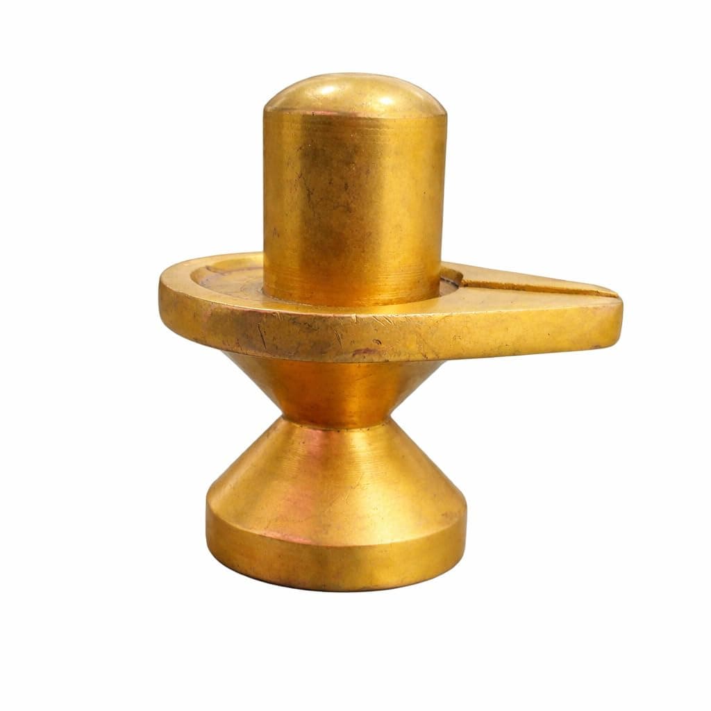 Little Divinity Pure Brass Shiva Lingam Idol Murti 1.1 Inch | Shivling for Pooja Mandir | Hindu God Mahadev Statue | Spiritual Home Temple Decor | Auspicious Puja Item & Festive Gift 2