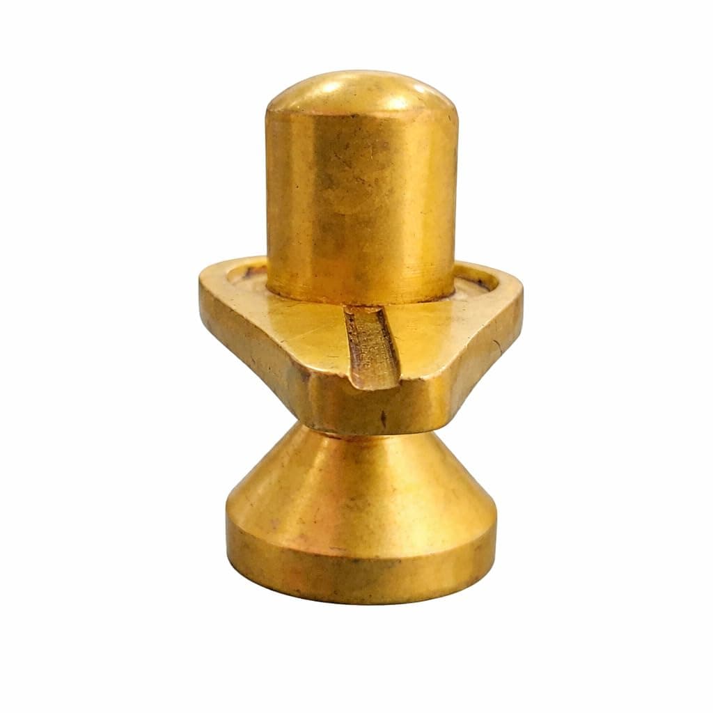 Little Divinity Pure Brass Shiva Lingam Idol Murti 1.1 Inch | Shivling for Pooja Mandir | Hindu God Mahadev Statue | Spiritual Home Temple Decor | Auspicious Puja Item & Festive Gift 3