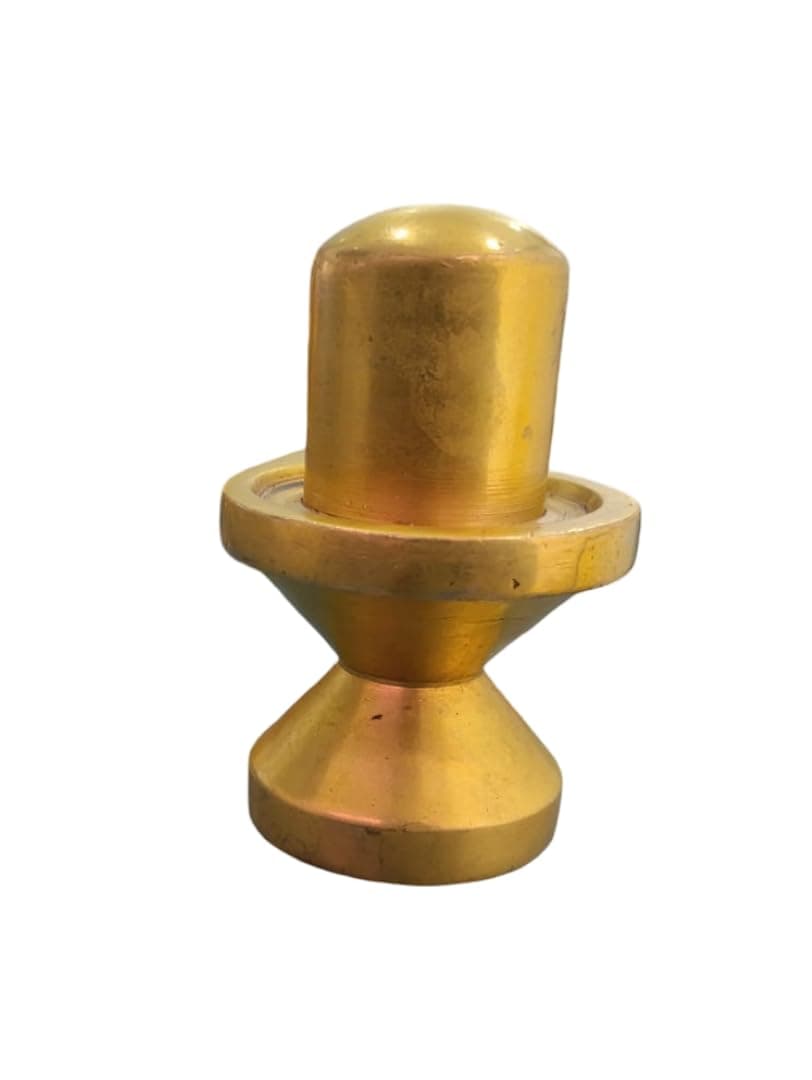 Little Divinity Pure Brass Shiva Lingam Idol Murti 1.1 Inch | Shivling for Pooja Mandir | Hindu God Mahadev Statue | Spiritual Home Temple Decor | Auspicious Puja Item & Festive Gift 4