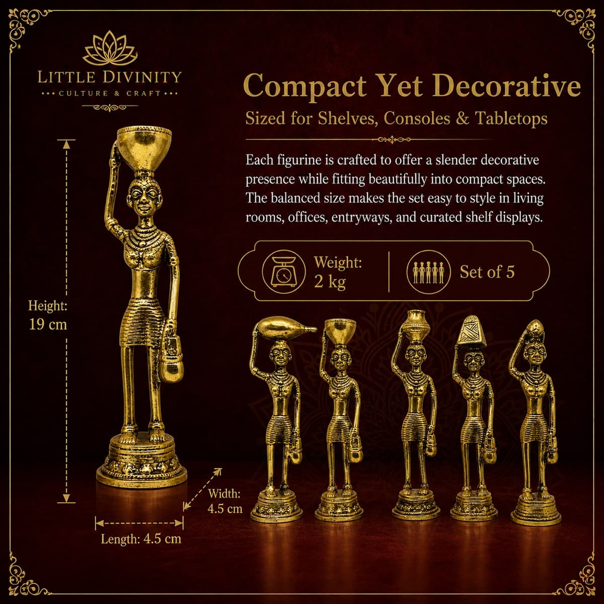 Heritage Brass Decor Accent 2 4