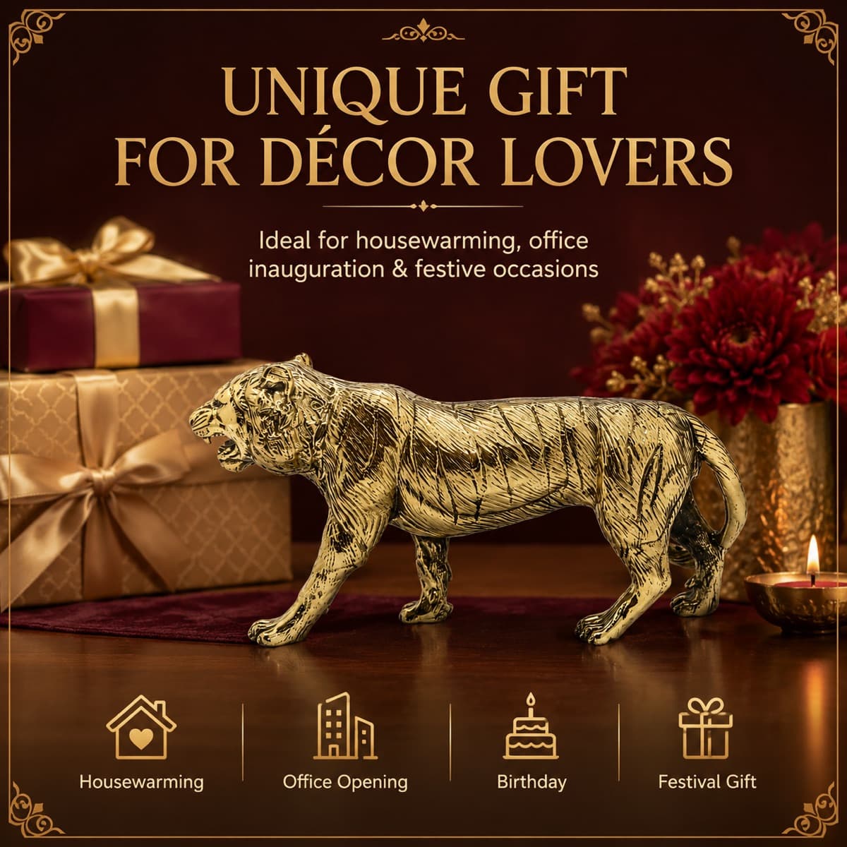 Brass Table Decor Accent 6