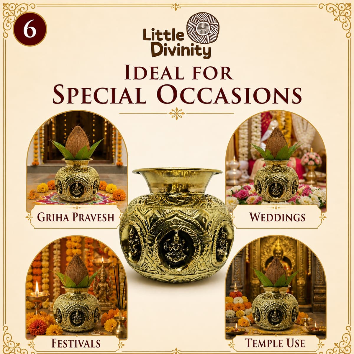 Little Divinity Brass Idol Set 3