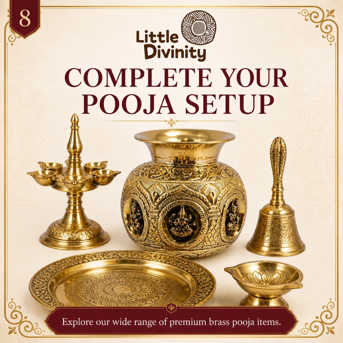 Little Divinity Brass Idol Set 5