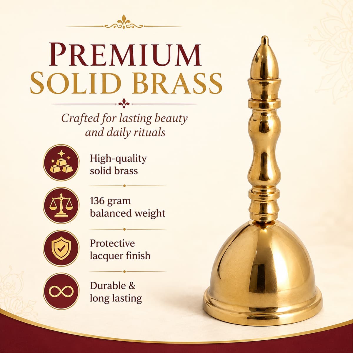 Brass Bell Pooja Decor 2