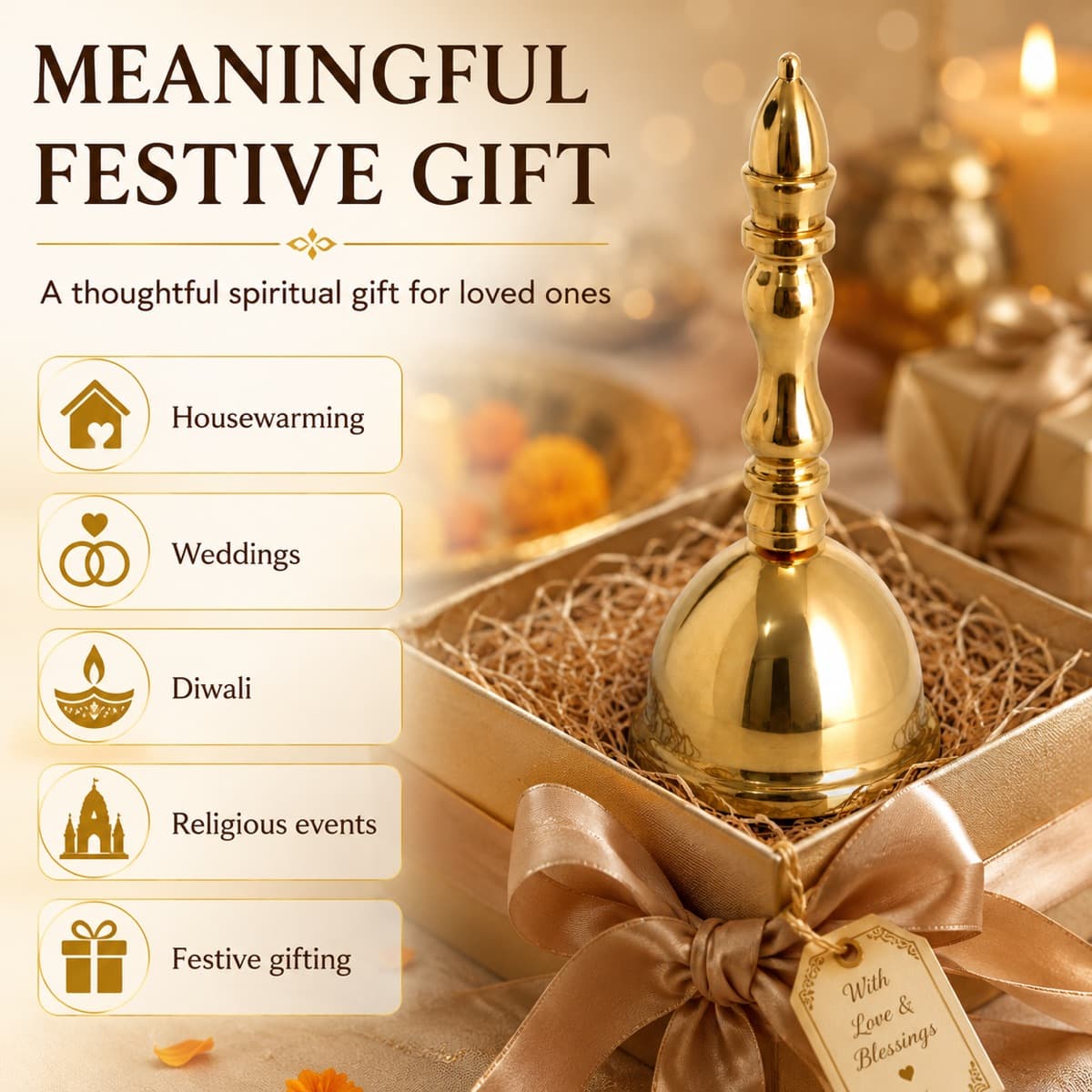 Brass Bell Pooja Decor 7