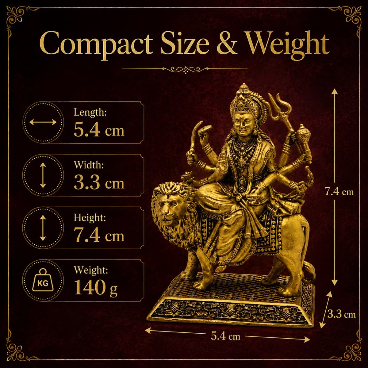 Brass Mandir Decor Accent 2
