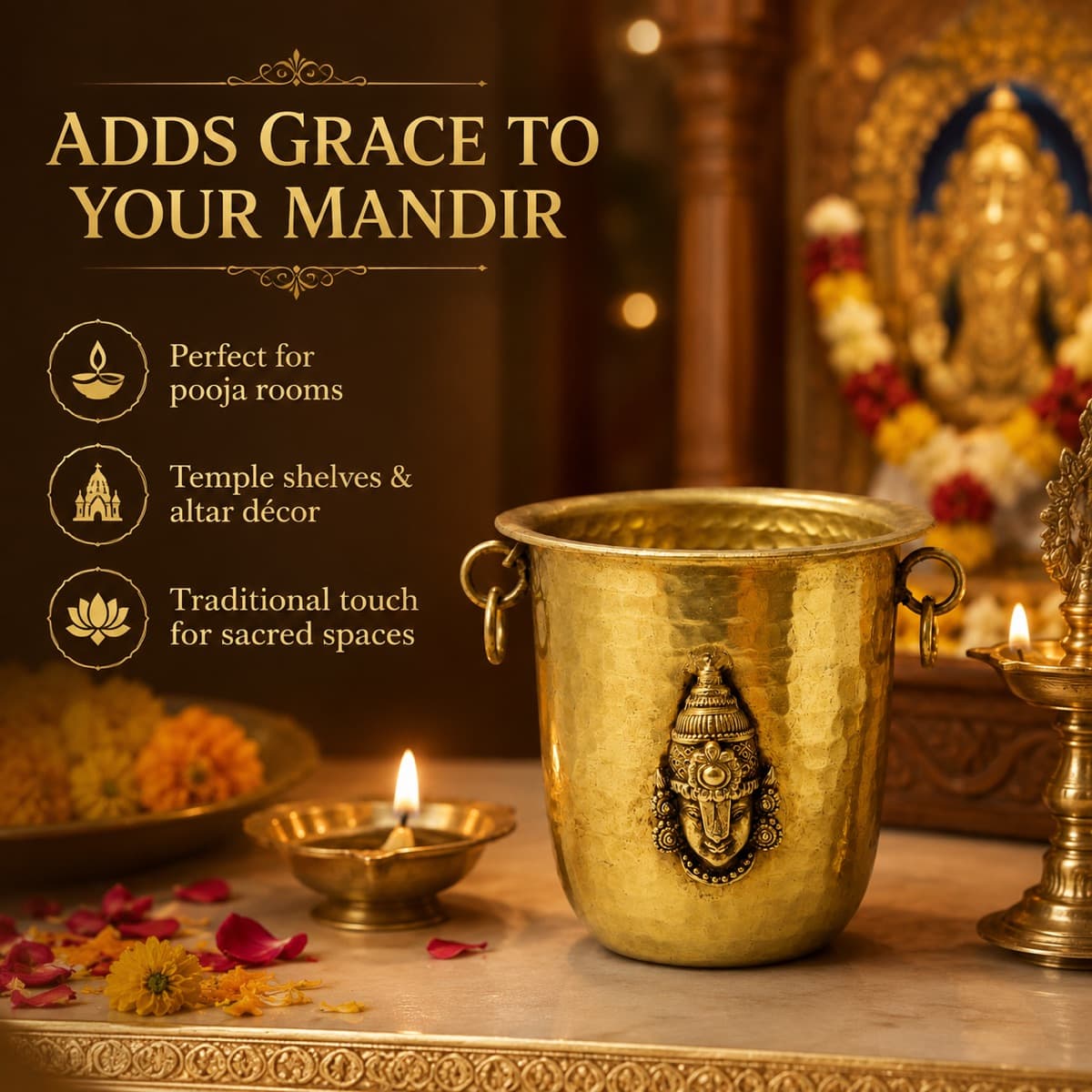 Brass Glass Home Kitchen Set 6