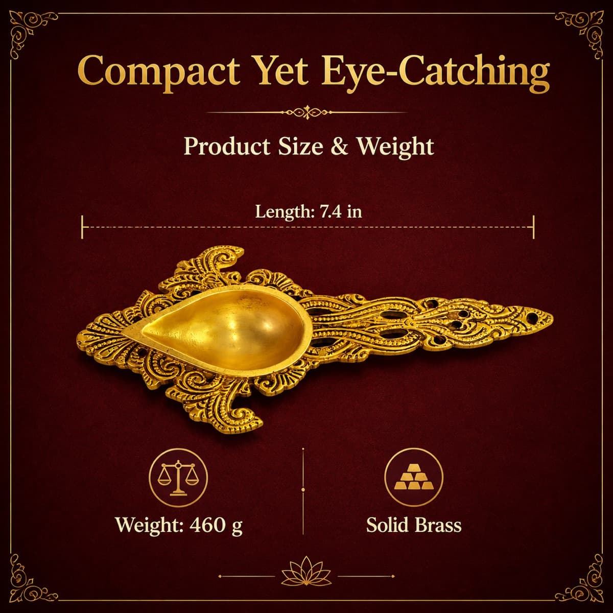 Brass Diya Pooja Set 6