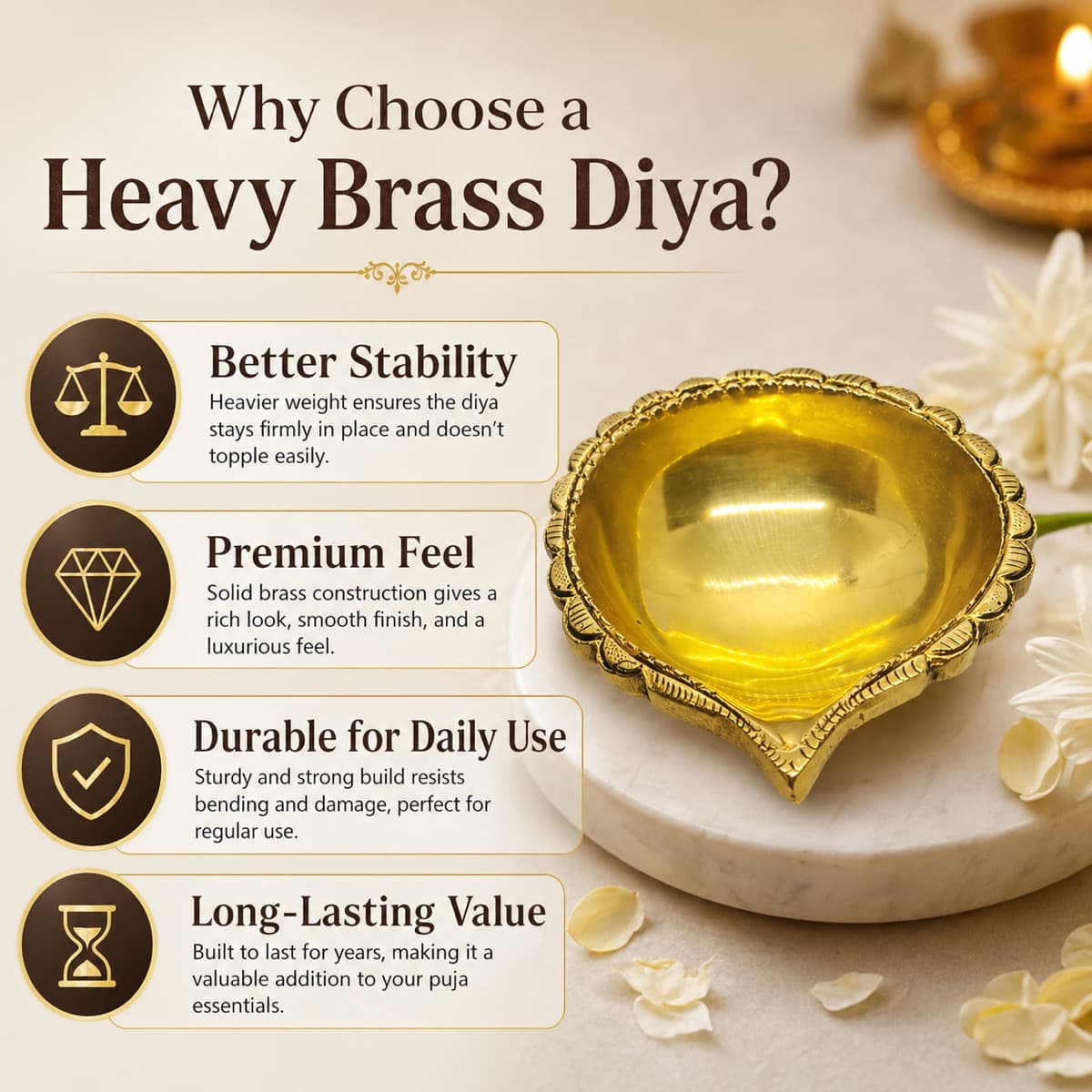 Brass Diya Accent 3
